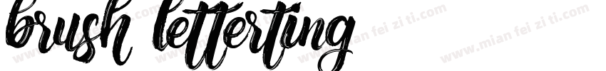 brush letterting字体转换